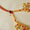 Kalapuri grand bridal Kolhapuri Saaj necklace with earrings