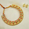 Kalapuri traditional Laxmi Vajra Tik necklace with earrings