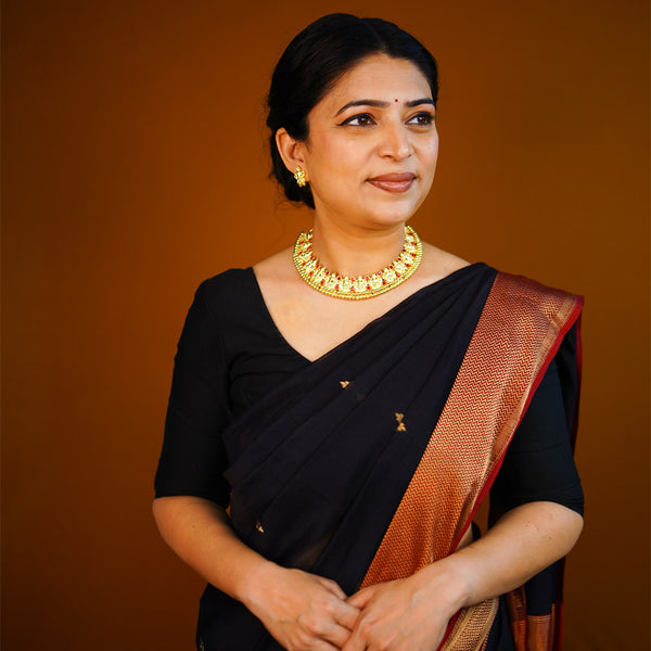 Traditional Laxmi Vajra Tik Necklace Set