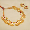 Kalapuri heritage golden Chandra Haar necklace set