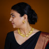 Heritage Golden Chandra Haar Necklace Set