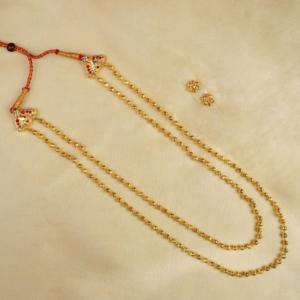 Kalapuri classic two line Mohan Maal necklace