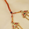 Kalapuri regal three line Mohan Maal necklace set