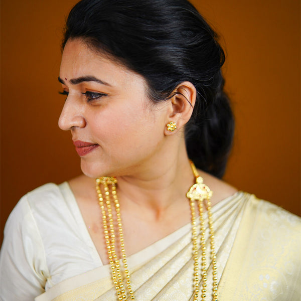 Regal Three Line Mohan Maal Necklace