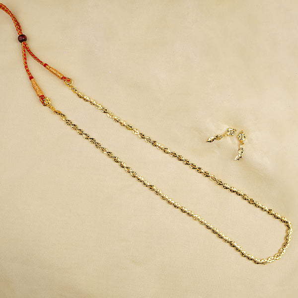 Kalapuri elegant one line Pohe Haar necklace