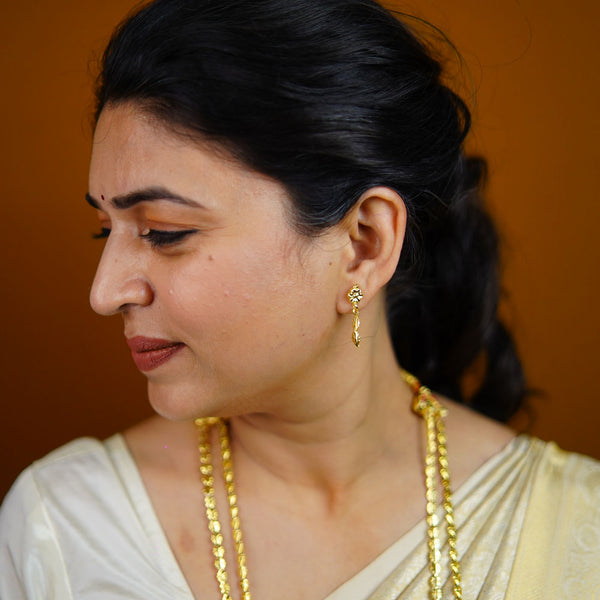 Classic Two Line Pohe Haar Necklace