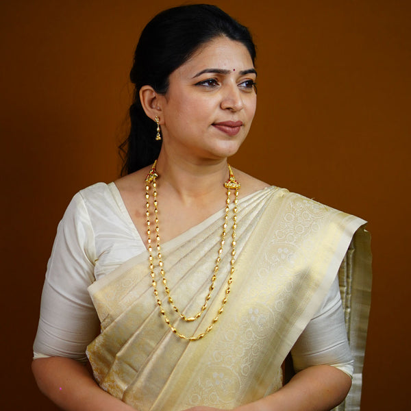 Classic Two Line Gahu Maal Necklace