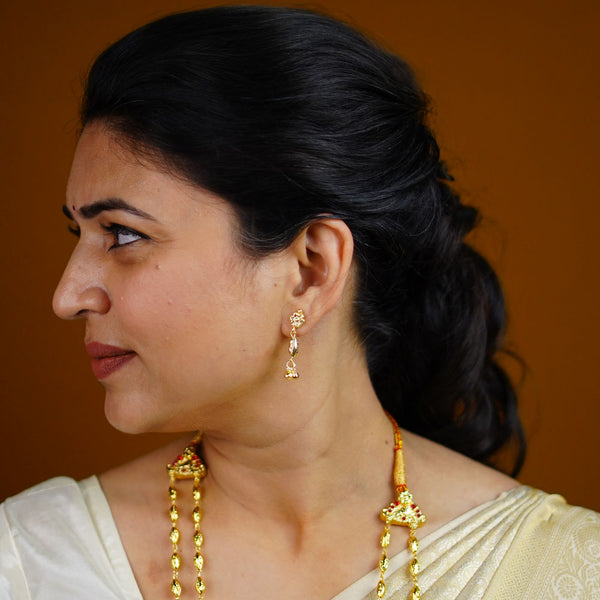 Classic Two Line Gahu Maal Necklace