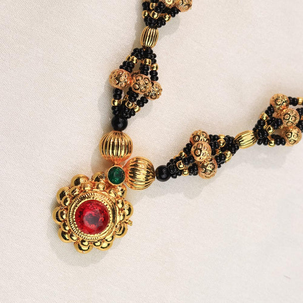Dual Cluster Pendant Mangalsutra