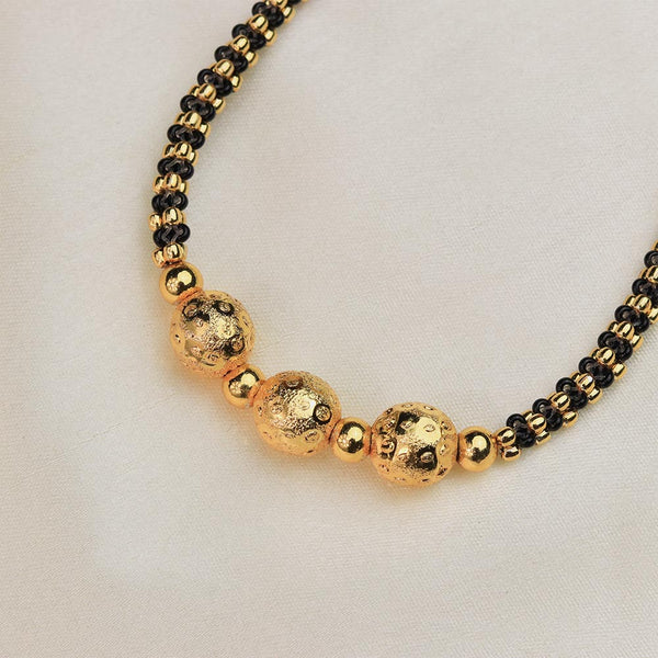 Minimal Gold Bead Mangalsutra