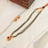 Floral Pearl Drop Saaj Necklace