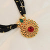 Multi-Line Gold Bead Necklace