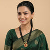 Multi-Line Gold Bead Necklace