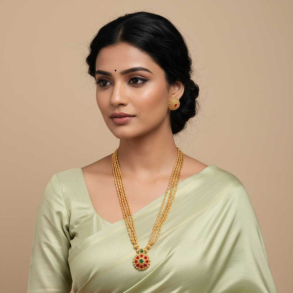 Kolhapuri Oval Bead Long Haar