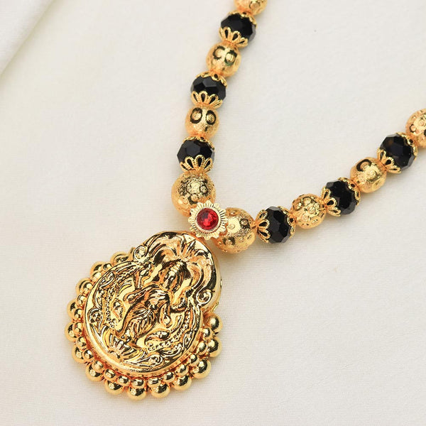 Kolhapuri Black Bead Temple Necklace