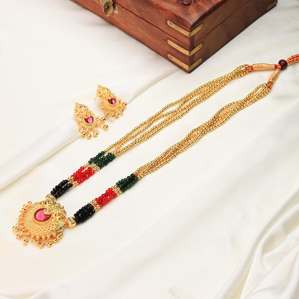 Kolhapuri Black Gold Heritage Necklace
