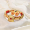 Kolhapuri Red Stone Drop Choker