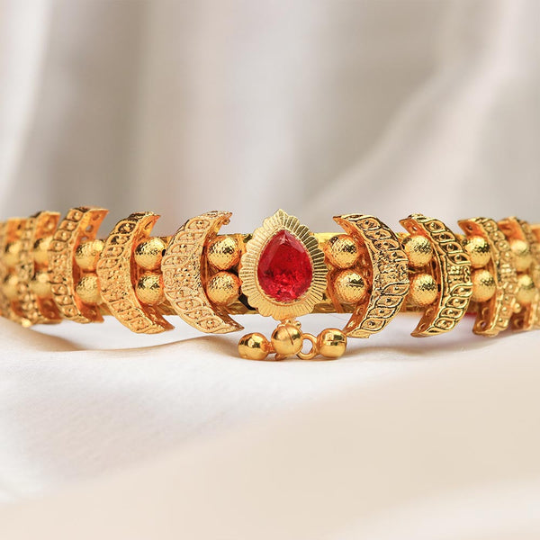 Kolhapuri Antique Leaf Design Choker Set