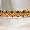 Kolhapuri Green Red Floral Stone Choker Set