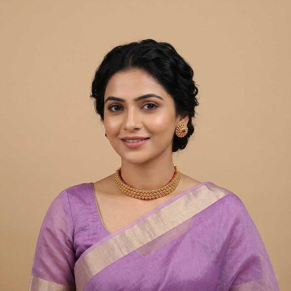 Kolhapuri Black Bead Designer Necklace