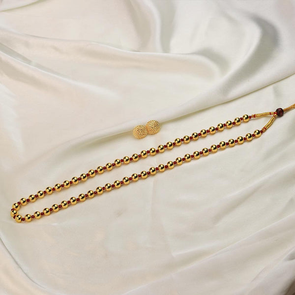 Kolhapuri Simple Gold Bead Chain