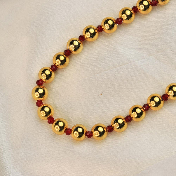 Kolhapuri Simple Gold Bead Chain