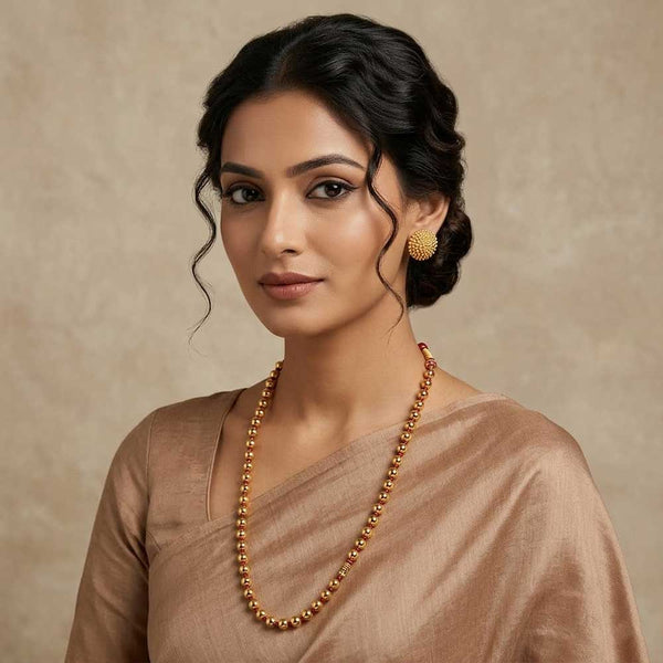 Kolhapuri Simple Gold Bead Chain