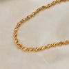 Kolhapuri Textured Gold Bead Chain