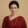 Kolhapuri Textured Gold Bead Chain