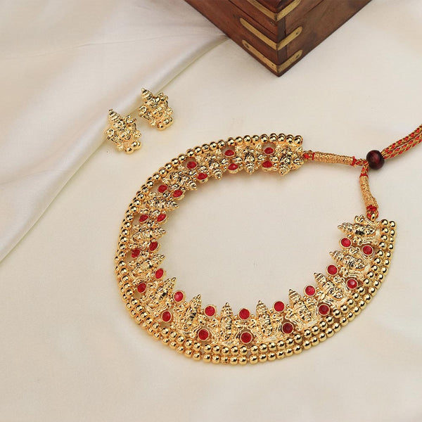 Lakshmi Motif Bridal Choker