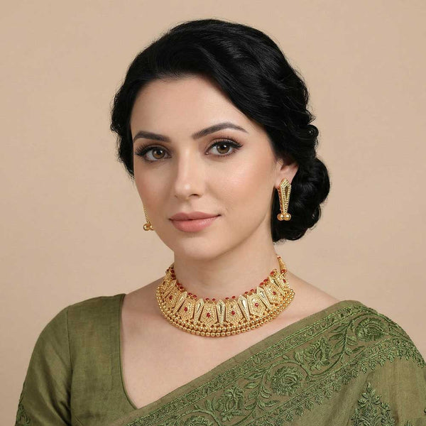 Chevron Pattern Ethnic Choker