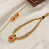 Contemporary Ruby Pendant Mangalsutra
