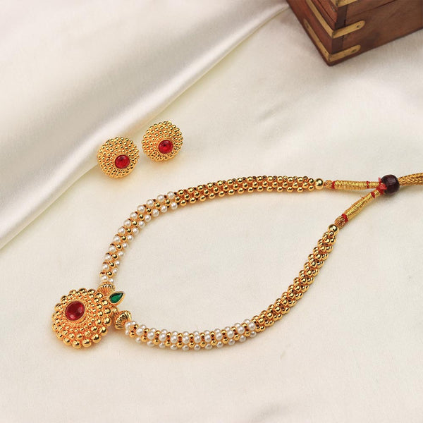 Floral Cluster Pendant Mangalsutra