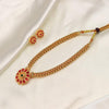 Red Floral Temple Mangalsutra