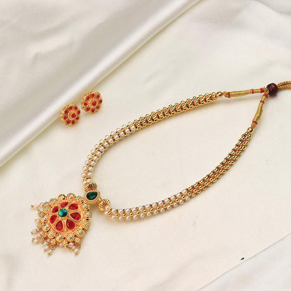 Floral Stone Temple Mangalsutra
