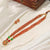 Dual Tone Beaded Pendant Necklace