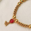 Minimal Gold Bead Pendant Necklace