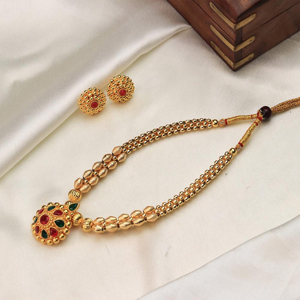 Antique Pendant Temple Necklace