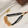 Designer Temple Black Bead Necklace