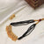 Designer Temple Black Bead Necklace