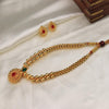 Floral Cluster Gold Necklace