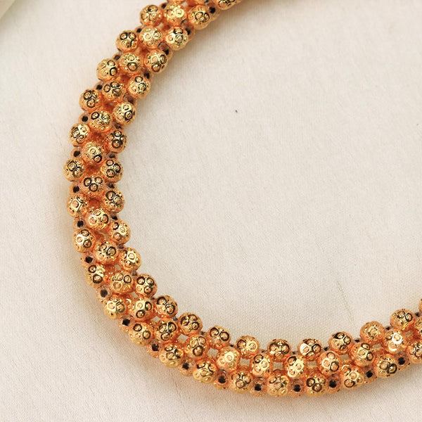 Classic Gold Bead Chain Necklace