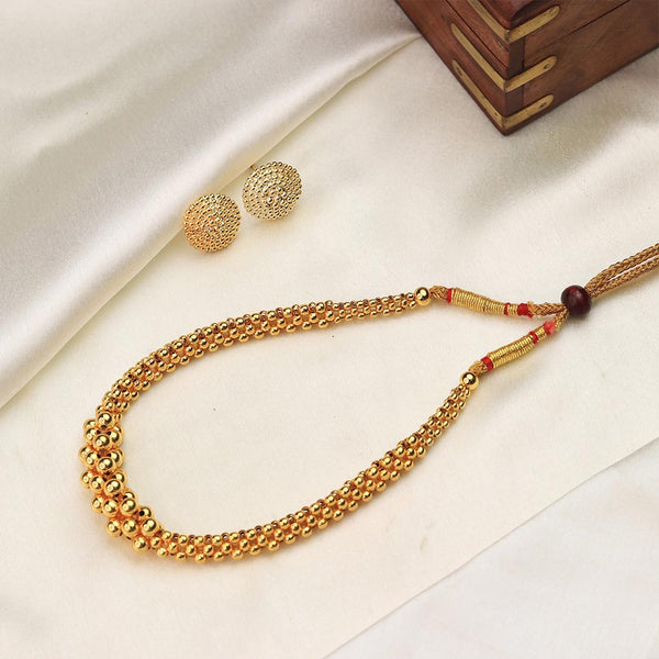 Textured Bead Designer Necklace