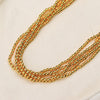 Gold Multi-Strand Bead Necklace