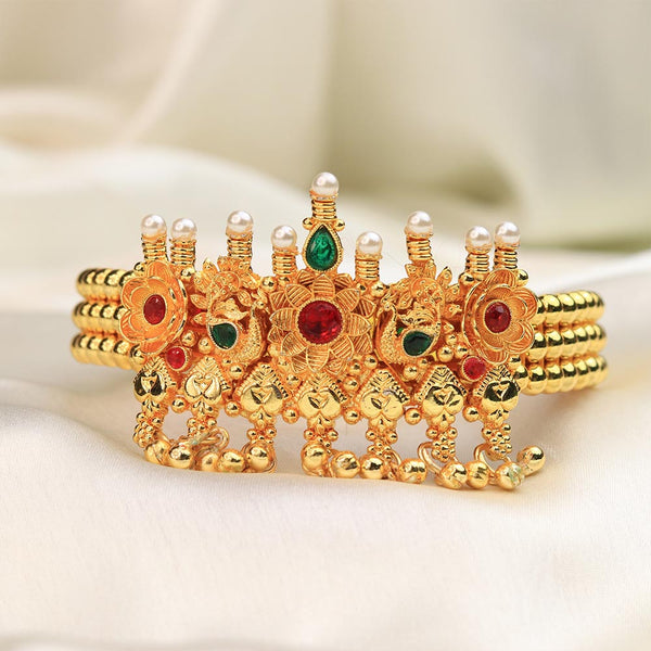 Temple Design Gold Choker Set