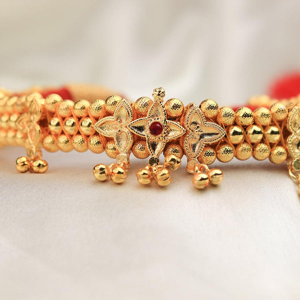 Gold Bead Heavy Choker