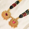 Temple Pendant Beaded Necklace (Multi Color)
