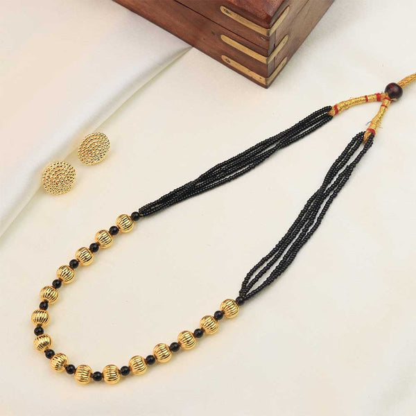 Green Bead Gold Necklace