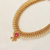 Traditional Black Bead Pendant Necklace