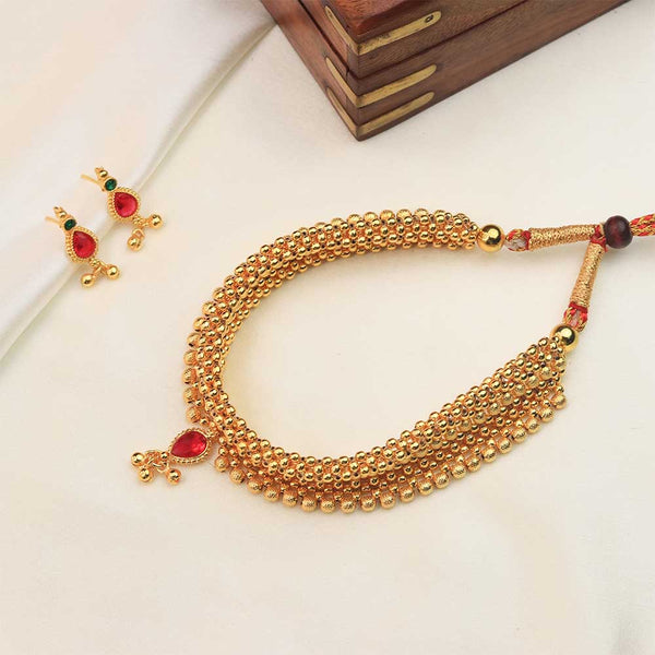 Classic Kolhapuri Bead Choker